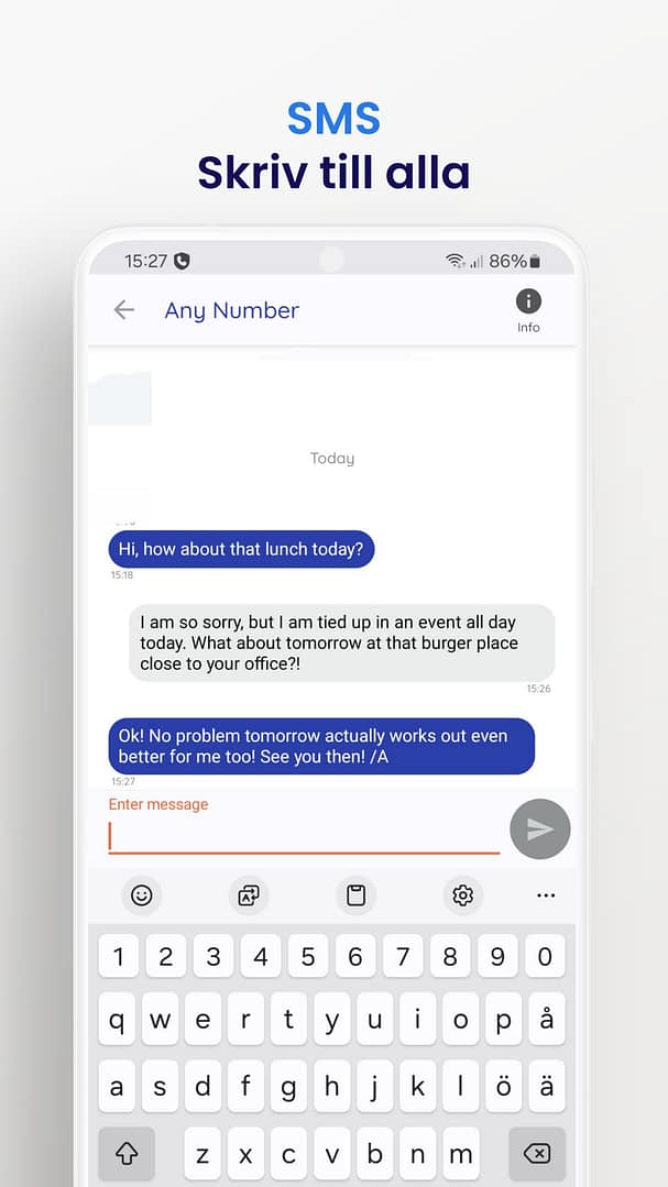 Nytt, TrustCall erbjuder nu SMS